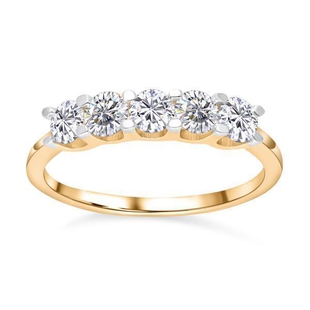 One Time Deal-  14K Yellow Gold SGL Certified Diamond ( I1-I2/G-H ) Ring 1.00 Ct.