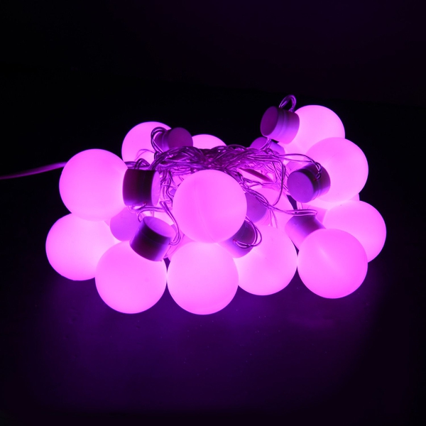 Pink LED Balls Light String (Size 5 meters)