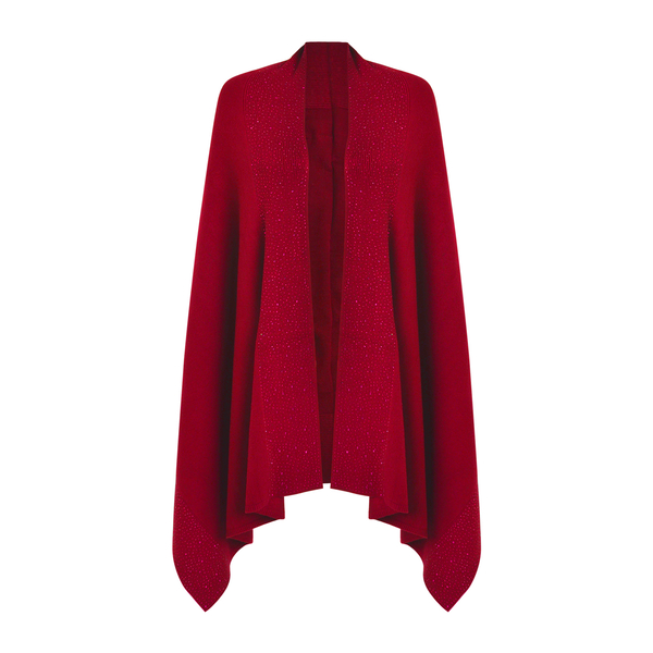 Kris Ana Scattered Shawl One Size (8-16) - Red