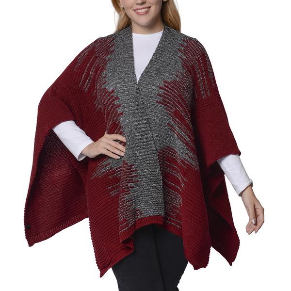 Italian Close Out- Wine Red Colour Kimono (Size 118x60 Cm)