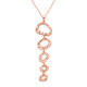 RACHEL GALLEY Versa Collection - 18K Vermeil Rose Gold Overlay Sterling Silver Pendant with Chain (S