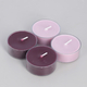 Close Out Deal Fruit Temptation Fragrance Candle Cup with 4 Small Candle - Pink