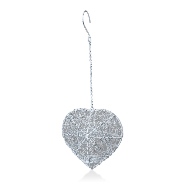 Home Decor - Heart Shape Hanging Tea Light Holder Made with Wire