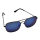 Aviator Sunglasses with Polycarbonate Frame Lens - Black