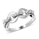 Rachel Galley Love Link Collection - Rhodium Overlay Sterling Silver Ring