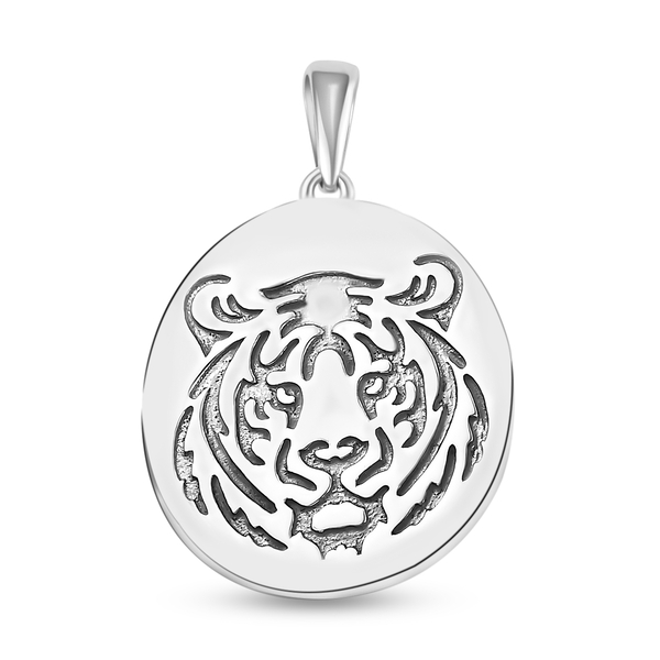 Sterling Silver Tiger Pendant, Silver Wt. 6.62 Gms