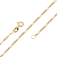 Hatton Garden Close Out Deal- 9K Yellow Gold Figaro Necklace (Size - 20) With Spring Ring Clasp, Gold Wt. 2.50 Gms