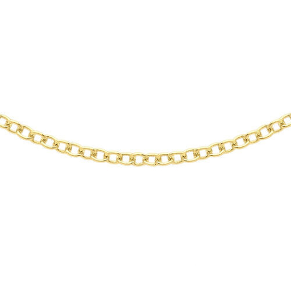 JCK Vegas Collection  18K Yellow Gold Trace Chain (Size 20) with Round Lobster Clasp, Gold wt 2.96 G