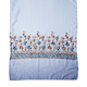 Floral Embroidered Scarf (Size 180x65Cm) - Light Blue