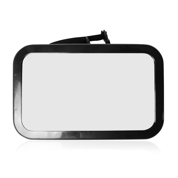 Black Colour Back Seat Car Baby Mirror (Size 30x19 Cm)