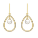 9K Yellow Gold   Pearl  Earring 3.20 pc,  Gold Wt. 2.5 Gms  3.200  Ct.
