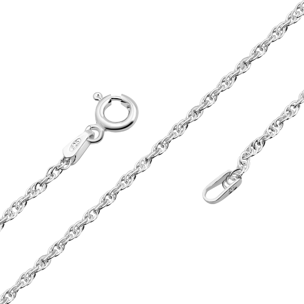 Sterling Silver Prince of Wales Chain (Size 30) With Spring Clasp.