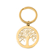 Tree of Life Key Chain in Yellow Gold Tone
