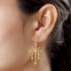 LucyQ Constellation Collection - 18K Vermeil Yellow Gold Overlay Sterling Silver Earrings (With Push Back)