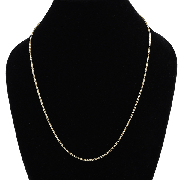 One Time Deal - 9K Yellow Gold Franco Necklace (Size - 22), Gold Wt. 3.42 Gms