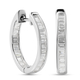 RHAPSODY 950 Platinum IGI Certified Diamond (VS/E-F) Earrings (with Hoop) 1.00 Ct, Platinum wt. 4.50