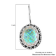 Sajen Silver Cultural Flair Collection - Quartz Doublet Simulated Opal White Earrings in Rhodium Overlay Sterling Silver 6.0 Ct