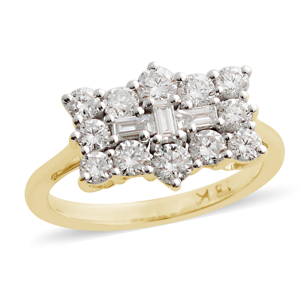 ILIANA 18K Yellow Gold IGI Certified Diamond (Rnd) (SI-G-H) Ring 1.000 Ct.