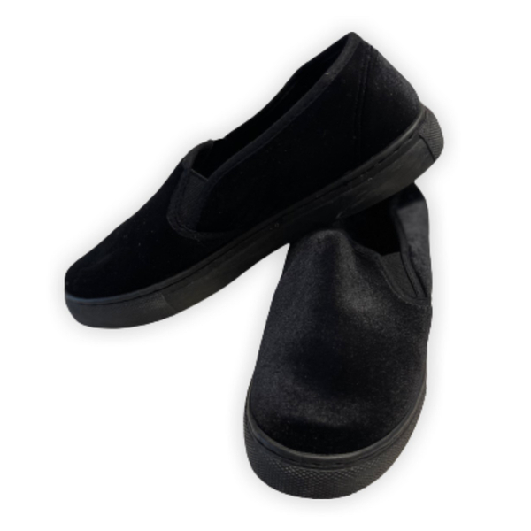 Black Slip On Womens Shoes (Size 3)