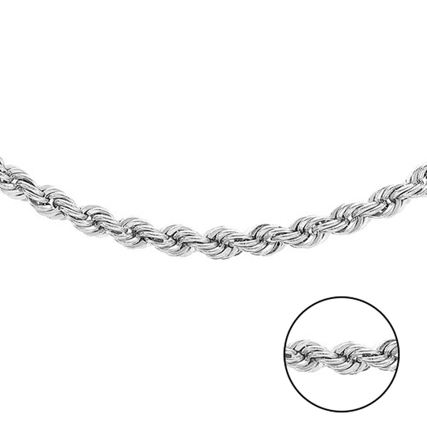 Rope Chain in 9K White Gold 20 Inch - 3631728 - TJC