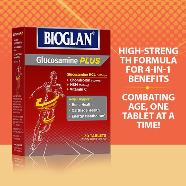 Bioglan: Glucosamine HCL Plus Vit C 30s (1325 MG)