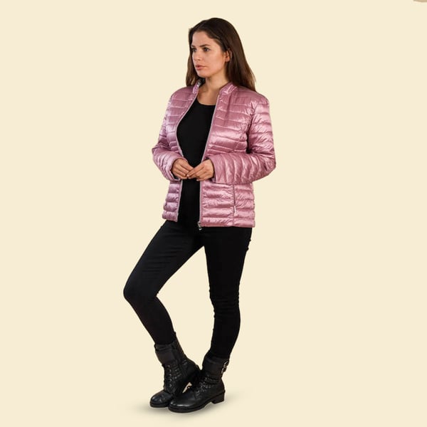 TAMSY Reversible Floral Print Padded Jacket (Size 10) - Pink & Multi