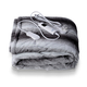 Electric Faux Fur Fleece Sherpa Throw with Detachable Connector (Size 160x130cm) -  Light Grey