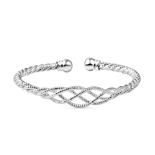 Hatton Garden Close Out Deal- Infinity Cuff Bangle (Size 7.5)