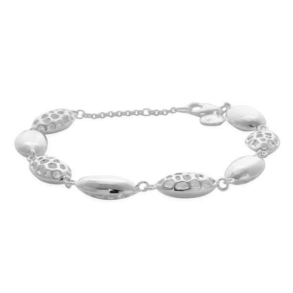 RACHEL GALLEY Sterling Silver Bracelet (Size 7 with 1 inch Extender), Silver wt 10.49 Gms.