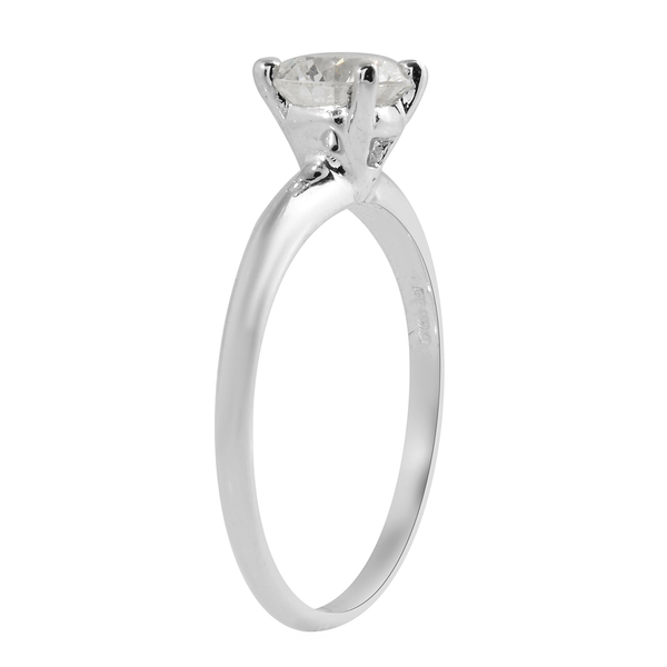 NY Close Out 14K White Gold IGL Certified Diamond (Rnd) (I1-I2/G-H) Ring 1.000 Ct.