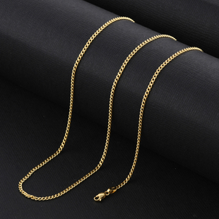 18K Yellow Gold Curb Necklace (Size - 20) with Lobster Clasp, Gold Wt 2.86 Gms