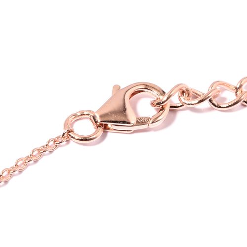Lucy Q Falling Drip Necklace in Rose Gold Plated Platinum Sterling ...