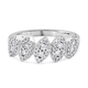 (Size N) NY Close Out Deal - 10K White Gold Diamond (I1/G-H) Ring 0.50 Ct
