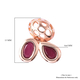 RACHEL GALLEY Misto Collection - AA African Ruby Earrings (with Push Back) in Rose Gold Overlay Sterling Silver 3.14 Ct.
