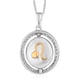 Natural Cambodian Zircon Zodiac-Leo Pendant with Chain (Size 20) in Yellow Gold and Platinum Overlay Sterling Silver, Silver wt. 7.00 Gms
