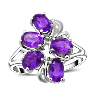 Vegas Close Out - Amethyst Ring in Sterling Silver