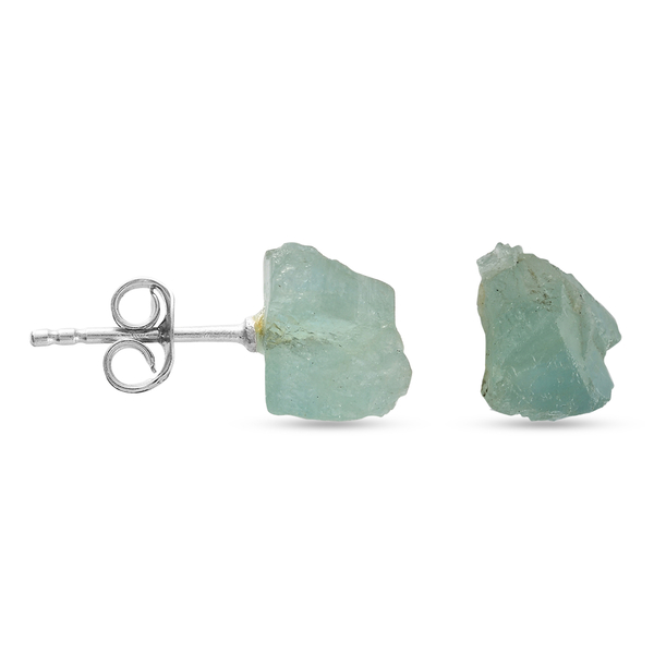 Grandidierite Earrings (with Push Back) in Platinum Overlay Sterling Silver 11.00 Ct.