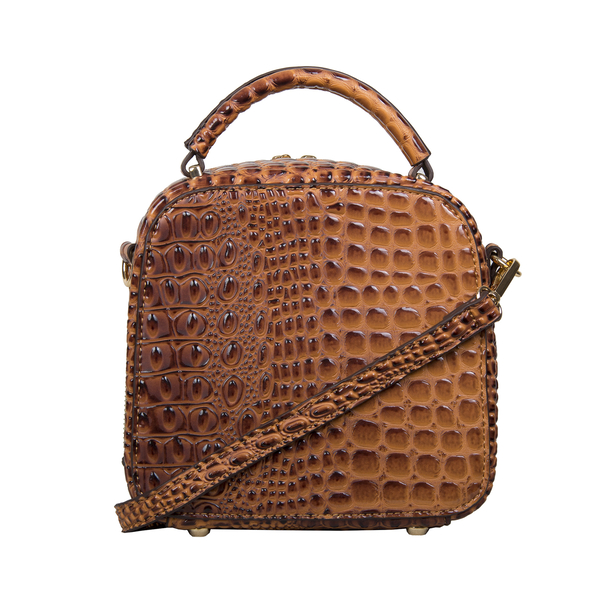 Bulaggi Collection - Bells Cute Crossbody Bag with Zipper Closure (Size 19x19x9cm) - Rust