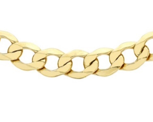 Close Out Deal 9K Y Gold Italian Curb Chain (Size 24), Gold wt 18.40 Gms.