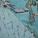 La Marey 100% Mulberry Silk Tree Abstract Pattern Scarf (Size 173x54 Cm) - Green