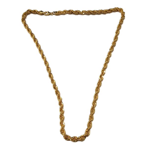 Vicenza Collection 22K Y Gold Rope Chain (Size 20), Gold wt 17.50 Gms.
