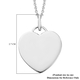 Platinum Overlay Sterling Silver Pendant with Chain (Size 18), Gold Wt. 5.50 Gms