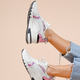 CAPRICE Sneaker High Shoes (Size 4) - White and Pink Com