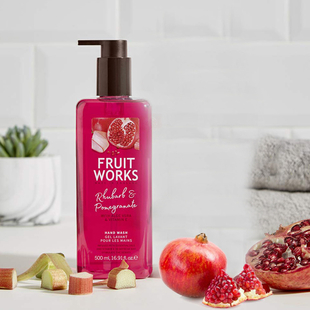 Fruit Works Rhubarb & Pomegranate 500ml Hand Wash