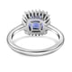 RHAPSODY 950 Platinum AAAA Tanzanite and Diamond (VS/E-F) Ring 2.17 Ct, Platinum Wt 5.15 Gms