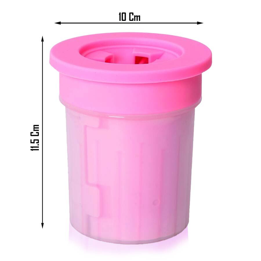 Pink Colour Pet Wash Feet (Size 11.5x10 Cm)