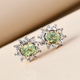 Demantoid Garnet and Natural Cambodian Zircon Stud Earrings (with Screw Push Back) in 14K Gold Overlay Sterling Silver