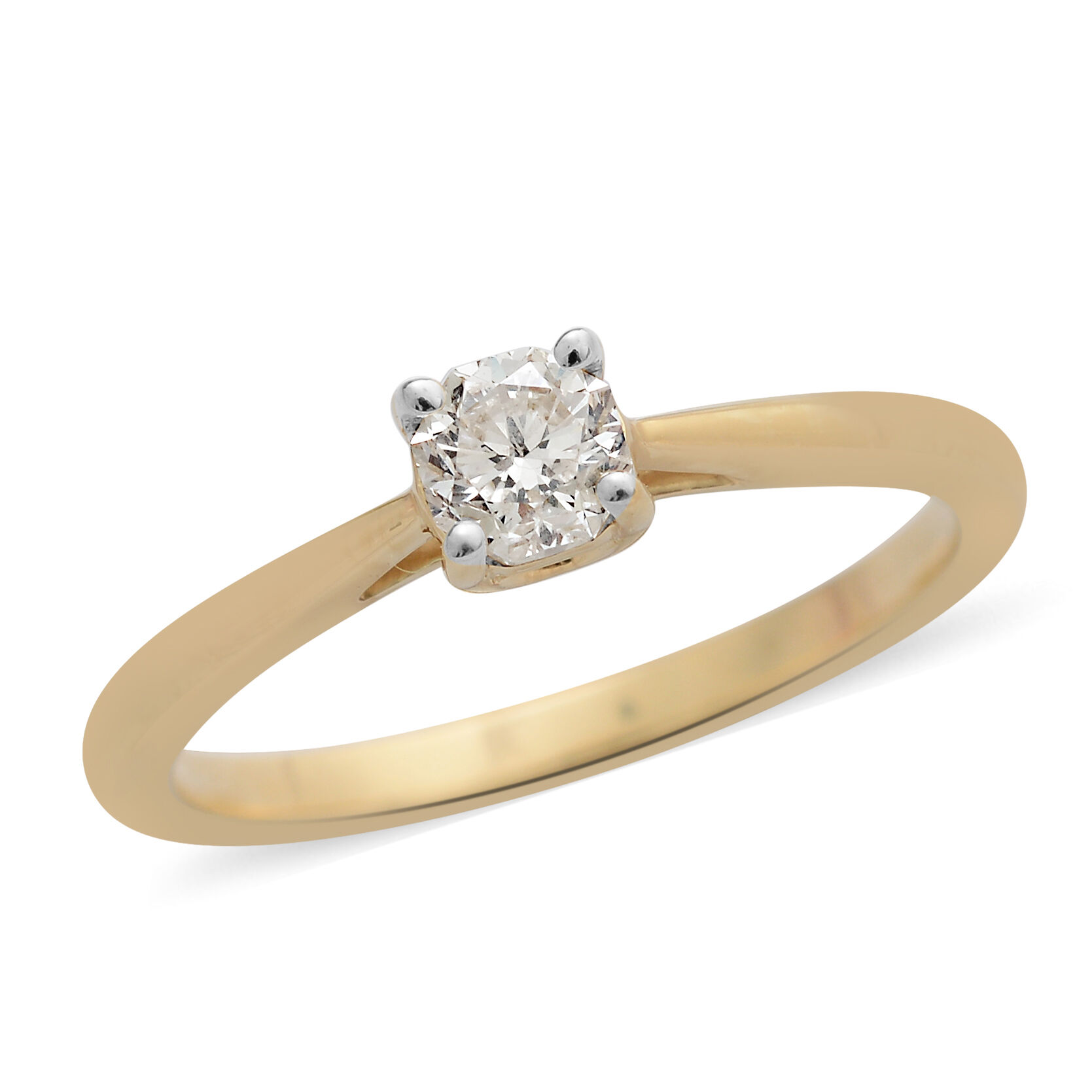 ILIANA 0.50 Carat OCTILLION CUT Diamond Solitaire Ring in 18K Gold IGI Certified