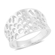 Rachel Galley Art Deco Collection - Rhodium Overlay Sterling Silver Ring
