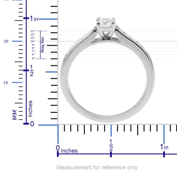 RHAPSODY 950 Platinum IGI/ GIA Certified Diamond (Rnd) (VSS-VS/F) Ring 0.500 Ct.